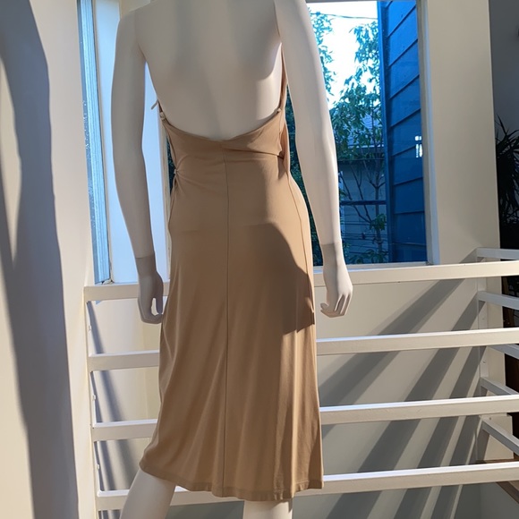 Vintage Halter Backless Midi Dress Sexy!!! XXS - Picture 5 of 6